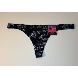 NWT Maidenform Invisible Comfort Thong Panties Size XL/8 Navy/Black/Cream Color